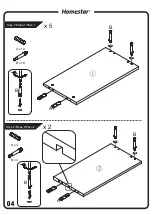 Preview for 6 page of Homestar ZH1415812-W Assembly Instructions Manual