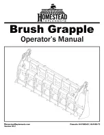 Homestead Brush Grapple Operator'S Manual предпросмотр