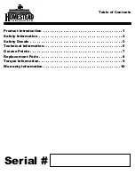 Preview for 2 page of Homestead HI-P-BG-60 Operator'S Manual