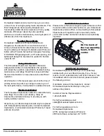 Preview for 3 page of Homestead HI-P-BG-60 Operator'S Manual