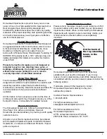 Preview for 3 page of Homestead HI-P-RG-55 Operator'S Manual