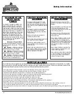 Preview for 4 page of Homestead Independence HI-I-LR-48 Operator'S Manual