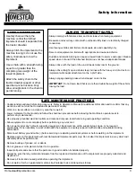 Preview for 5 page of Homestead Independence HI-I-LR-48 Operator'S Manual