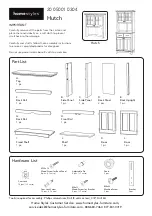 Предварительный просмотр 1 страницы Homestyles 20 05001 0304 Assembly Instructions Manual