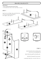 Предварительный просмотр 2 страницы Homestyles 20 05001 0304 Assembly Instructions Manual