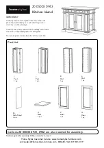 Предварительный просмотр 1 страницы Homestyles 20 05003 0943 Assembly Instructions Manual