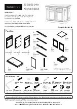 Предварительный просмотр 1 страницы Homestyles 20 05020 0941 Quick Start Manual