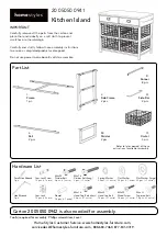 Homestyles 20 05050 0941 Quick Start Manual предпросмотр