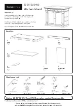 Preview for 1 page of Homestyles 20 05102 0942 Assembly Instructions Manual