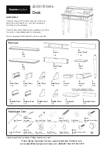 Предварительный просмотр 1 страницы Homestyles 20 05170 0016 Quick Start Manual