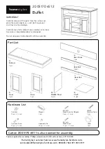 Homestyles 20 05170 6512 Assembly Instructions Manual предпросмотр