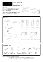 Homestyles 20 05186 0004 Quick Start Manual предпросмотр