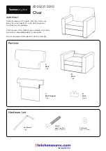 Предварительный просмотр 1 страницы Homestyles 20 05221 0010 Assembly Instructions