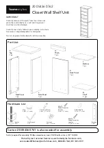 Homestyles 20 05436 0762 Assembly Instructions Manual предпросмотр