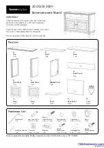 Homestyles 20 05503 0009 Assembly Instructions Manual предпросмотр