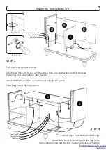 Предварительный просмотр 3 страницы Homestyles 20 05503 0009 Assembly Instructions Manual