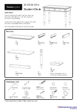 Homestyles 20 05503 0016 Assembly Instructions Manual предпросмотр