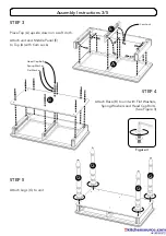 Предварительный просмотр 3 страницы Homestyles 20 05503 0016 Assembly Instructions Manual