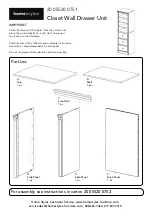 Предварительный просмотр 1 страницы Homestyles 20 05520 0751 Assembly Instruction Manual