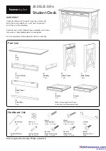 Предварительный просмотр 1 страницы Homestyles 20 05525 0016 Quick Start Manual