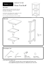 Предварительный просмотр 1 страницы Homestyles 20 05617 0103 Quick Start Manual