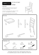 Homestyles 20 05618 0080 Quick Start Manual предпросмотр