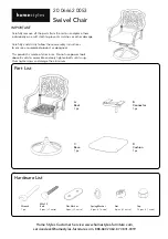 Homestyles 20 06662 0053 Assembly Instructions предпросмотр