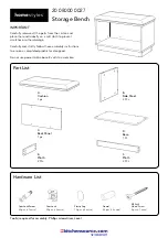 Предварительный просмотр 1 страницы Homestyles 20 08000 0027 Assembly Instructions