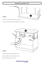 Предварительный просмотр 4 страницы Homestyles 20 08000 0027 Assembly Instructions