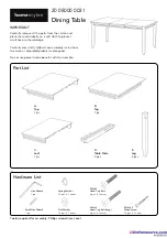 Предварительный просмотр 1 страницы Homestyles 20 08000 0031 Assembly Instructions