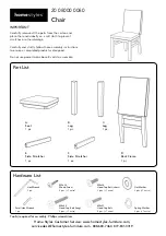 Предварительный просмотр 1 страницы Homestyles 20 08000 0080 Assembly Instructions