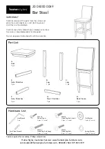 Homestyles 20 08000 0089 Assembly Instructions предпросмотр