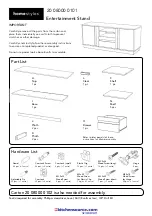 Предварительный просмотр 1 страницы Homestyles 20 08000 0101 Assembly Instructions Manual