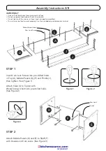 Предварительный просмотр 2 страницы Homestyles 20 08000 0101 Assembly Instructions Manual