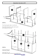 Предварительный просмотр 3 страницы Homestyles 20 08000 0101 Assembly Instructions Manual