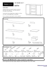 Предварительный просмотр 1 страницы Homestyles 20 08000 0611 Assembly Instructions Manual