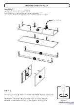 Предварительный просмотр 2 страницы Homestyles 20 08000 0611 Assembly Instructions Manual