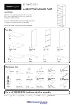 Homestyles 20 08000 0751 Assembly Instructions Manual предпросмотр