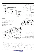 Предварительный просмотр 6 страницы Homestyles 20 08000 0751 Assembly Instructions Manual