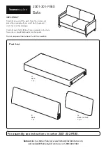 Preview for 1 page of Homestyles 200 -301-FB 1 80 Manual