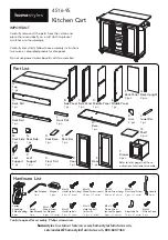 Homestyles 451 -95 Quick Start Manual предпросмотр