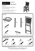 Предварительный просмотр 1 страницы Homestyles 5002-89 Assembly Instructions