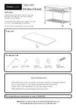 Предварительный просмотр 1 страницы Homestyles 5061-941 Quick Start Manual