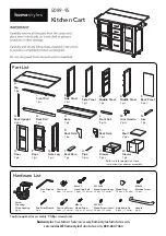 Homestyles 5089-95 Manual предпросмотр