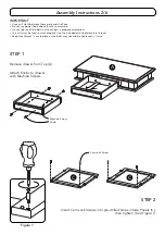 Предварительный просмотр 3 страницы Homestyles 5094 941 Quick Start Manual