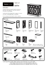 Homestyles 5523-61 Assembly Instructions Manual предпросмотр