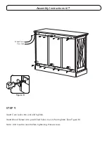 Предварительный просмотр 6 страницы Homestyles 5523-61 Assembly Instructions Manual