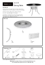 Предварительный просмотр 1 страницы Homestyles 6660-30 Assembly Instructions