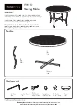 Homestyles 6700-30 Quick Start Manual предпросмотр