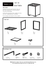 Homestyles 6801-20 Quick Start Manual предпросмотр